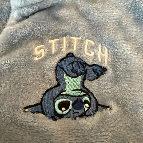 Disney Stitch Light Blue Fleece Jacket - Picture 2 of 7